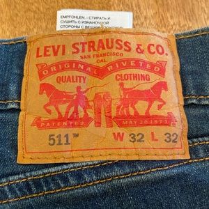Levi stretch 32x32 511 slim jeans